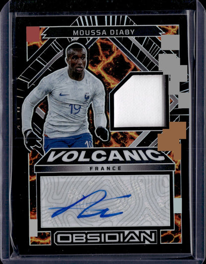 2022-23 Panini Obsidian Volcanic Material Signatures #VMS-MDY Moussa Diaby /199 