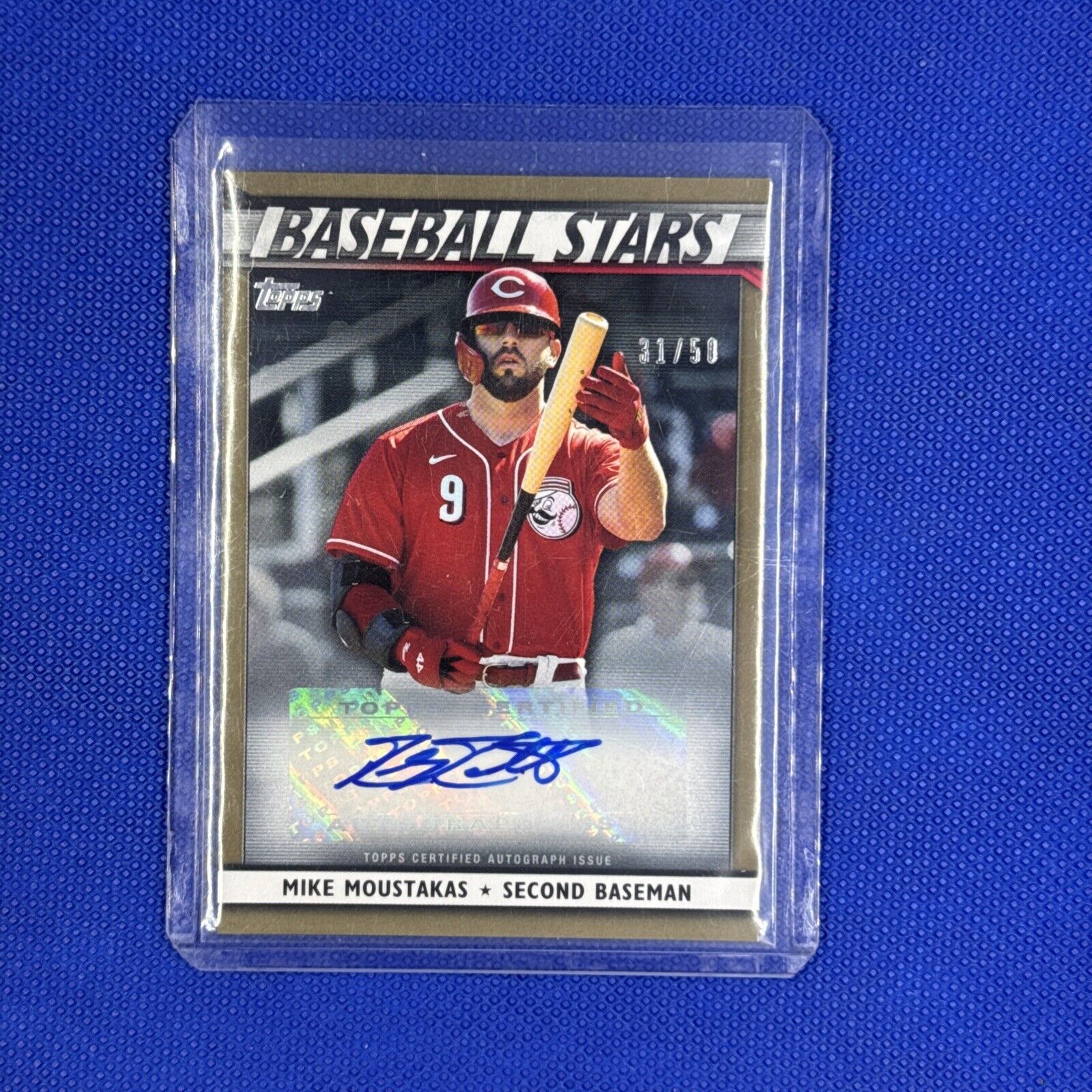 Mike Moustakas 2020 Topps Update Baseball Stars Autograph Gold Parallel 31/50