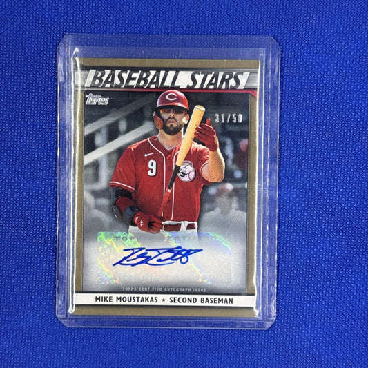 Mike Moustakas 2020 Topps Update Baseball Stars Autograph Gold Parallel 31/50