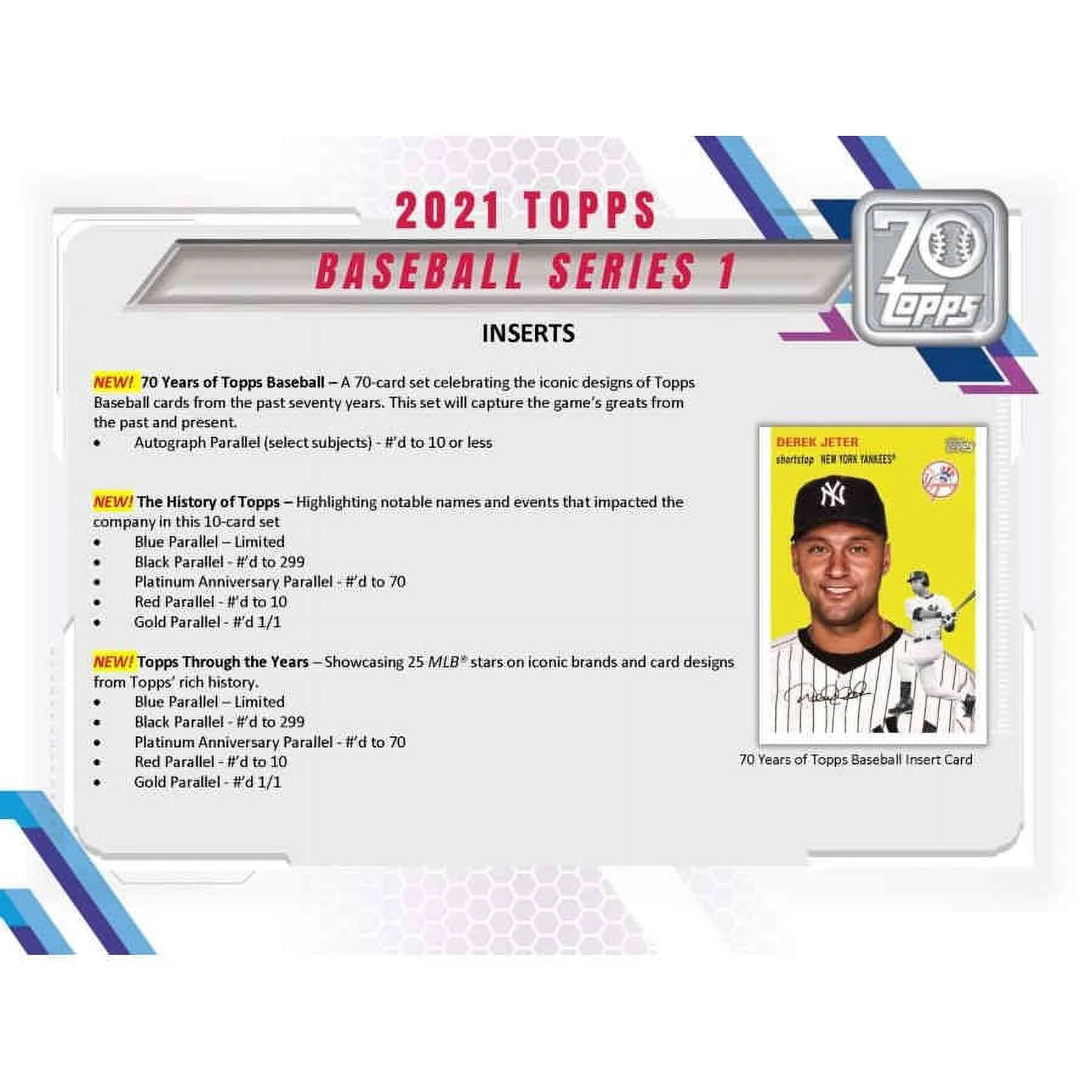 2021 Series 1 Baseball Blaster Trading Cards