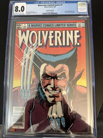 WOLVERINE LIMITED SERIES #1 CGC 8.0 (9/82) Marvel Comics