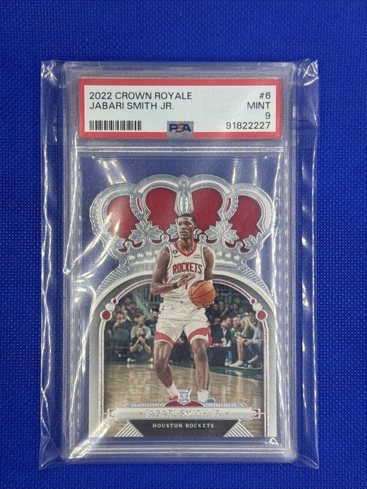 2022 Crown Royale Jabari Smith Jr. #6 Silver PSA Mint 9