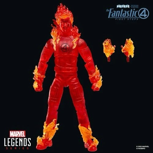 IN HAND!! Marvel Legends Fantastic Four First Steps HUMAN TORCH 6" Hasbro Figure