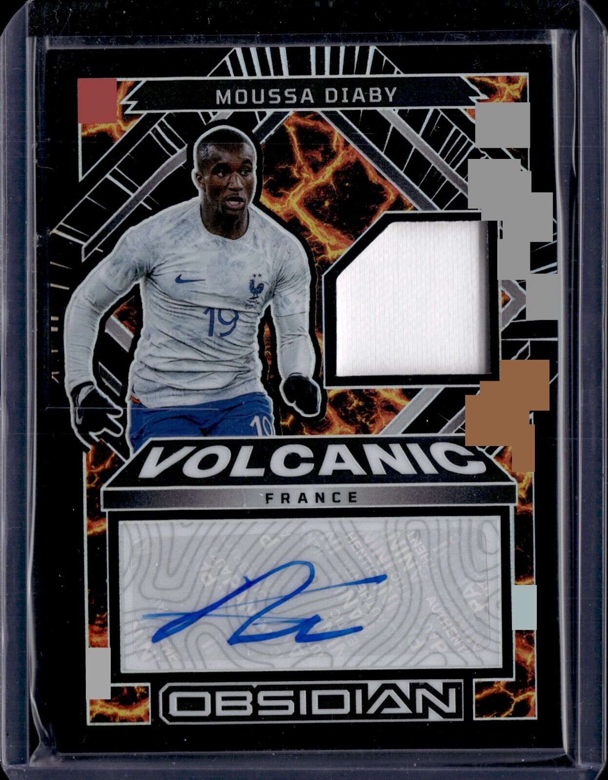 2022-23 Panini Obsidian Volcanic Material Signatures #VMS-MDY Moussa Diaby /199 