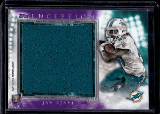 2015 Topps Inception Rookie Jumbo Relics #RJR-JA Jay Ajayi /75 (MEM, RC)