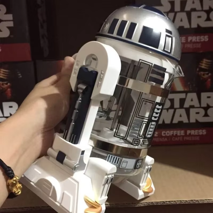 960Ml Moka Hand Coffee Maker R2-D2 Cartoon Star Wars Robot Office Home Manual Th
