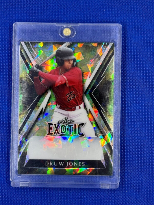 2023 Leaf Exotic 1/1 Druw Jones (Green Ice) Unsigned Proof