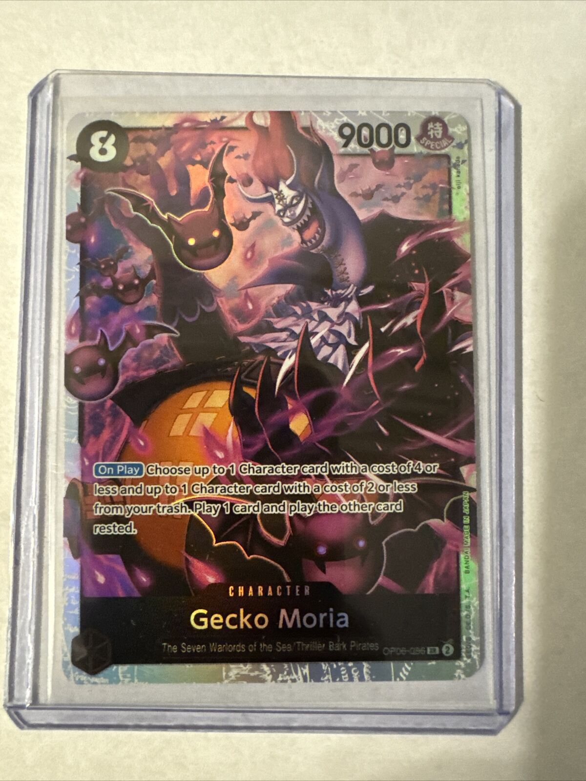 ENGLISH Gecko Moria OP06-086 One Piece Card Game TCG Super Rare SR