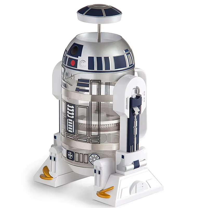960Ml Moka Hand Coffee Maker R2-D2 Cartoon Star Wars Robot Office Home Manual Th