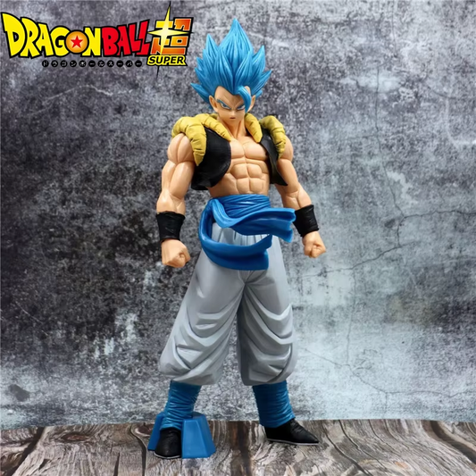 31CM Dragon Ball Z Super Saiyan Blue Gogeta Figure Toys Anime DBZ PVC Figurines 