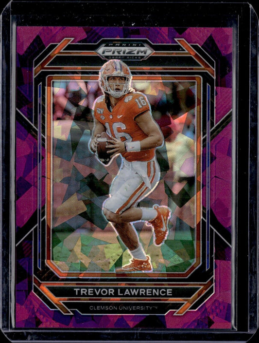 2023 Panini Prizm Draft Picks Purple Ice #96 Trevor Lawrence /149