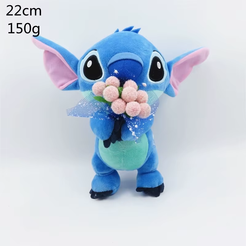 Anime Lilo & Stitch Couple Models Cartoon Stuffed Plush Dolls Anime Plush Baby T