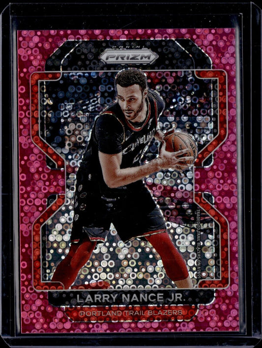 2021-22 Panini Prizm LARRY NANCE JR. #126 Pink Fast Break Prizm /50-Portland