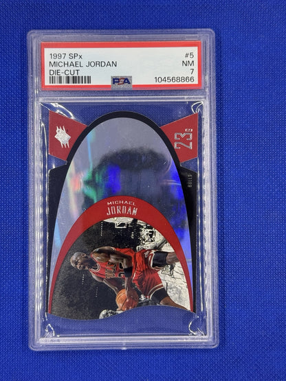 1997 SPx - #SPX5 Michael Jordan die-cut PSA 7 NM