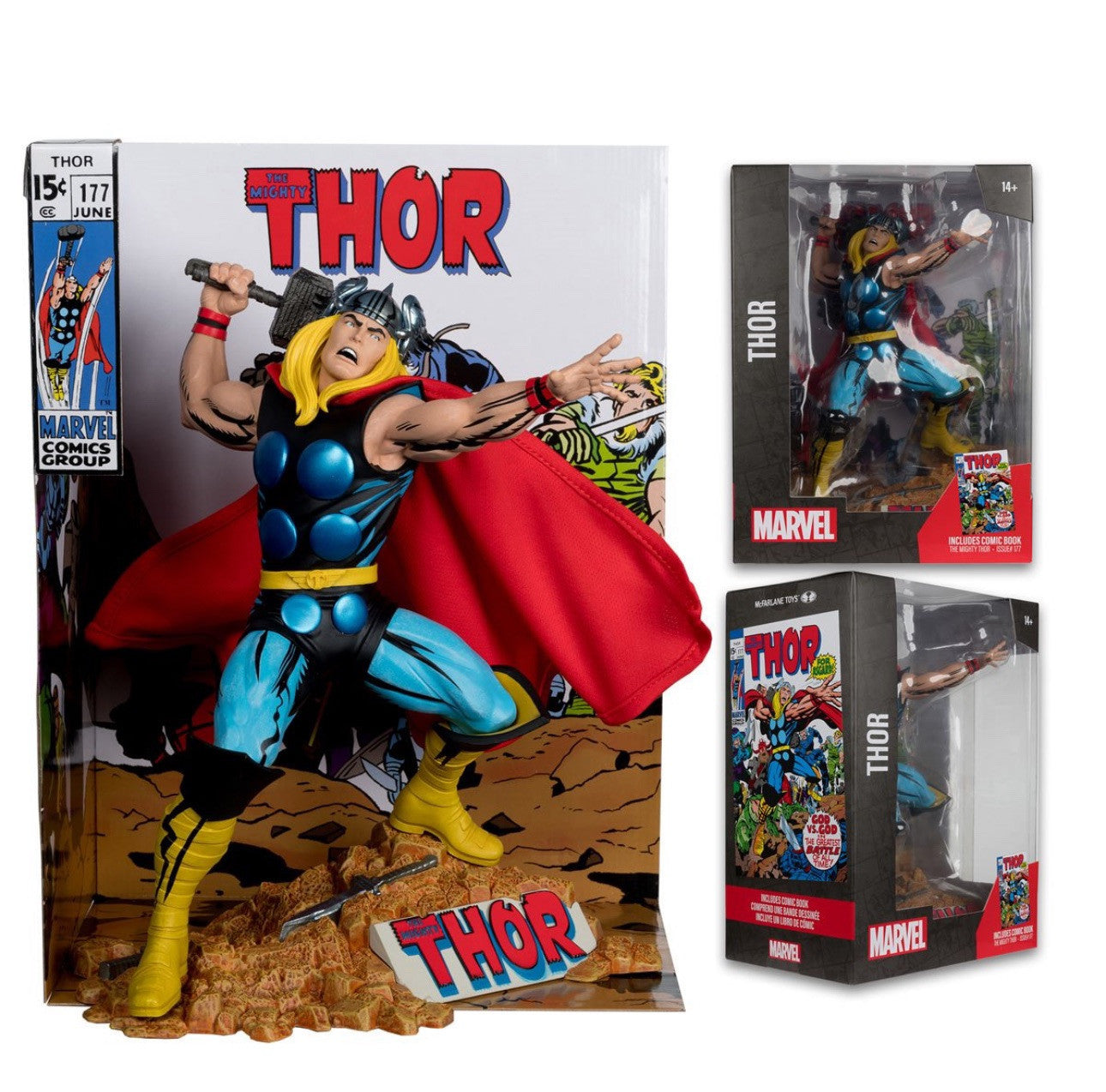 McFarlane Toys Thor #177 Cover 1:6 posed figure with Comic 2025