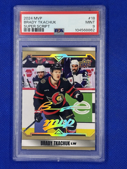 2024-25 Upper Deck MVP Super Script /25 Brady Tkachuk #18
